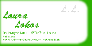 laura lokos business card